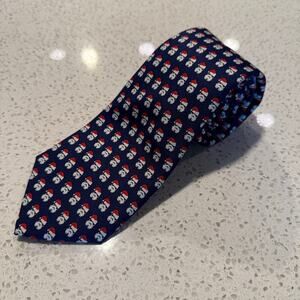 Star Wars Stormtrooper Christmas Tie Navy Blue Holiday Novelty Necktie